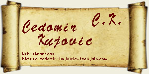Čedomir Kujović vizit kartica